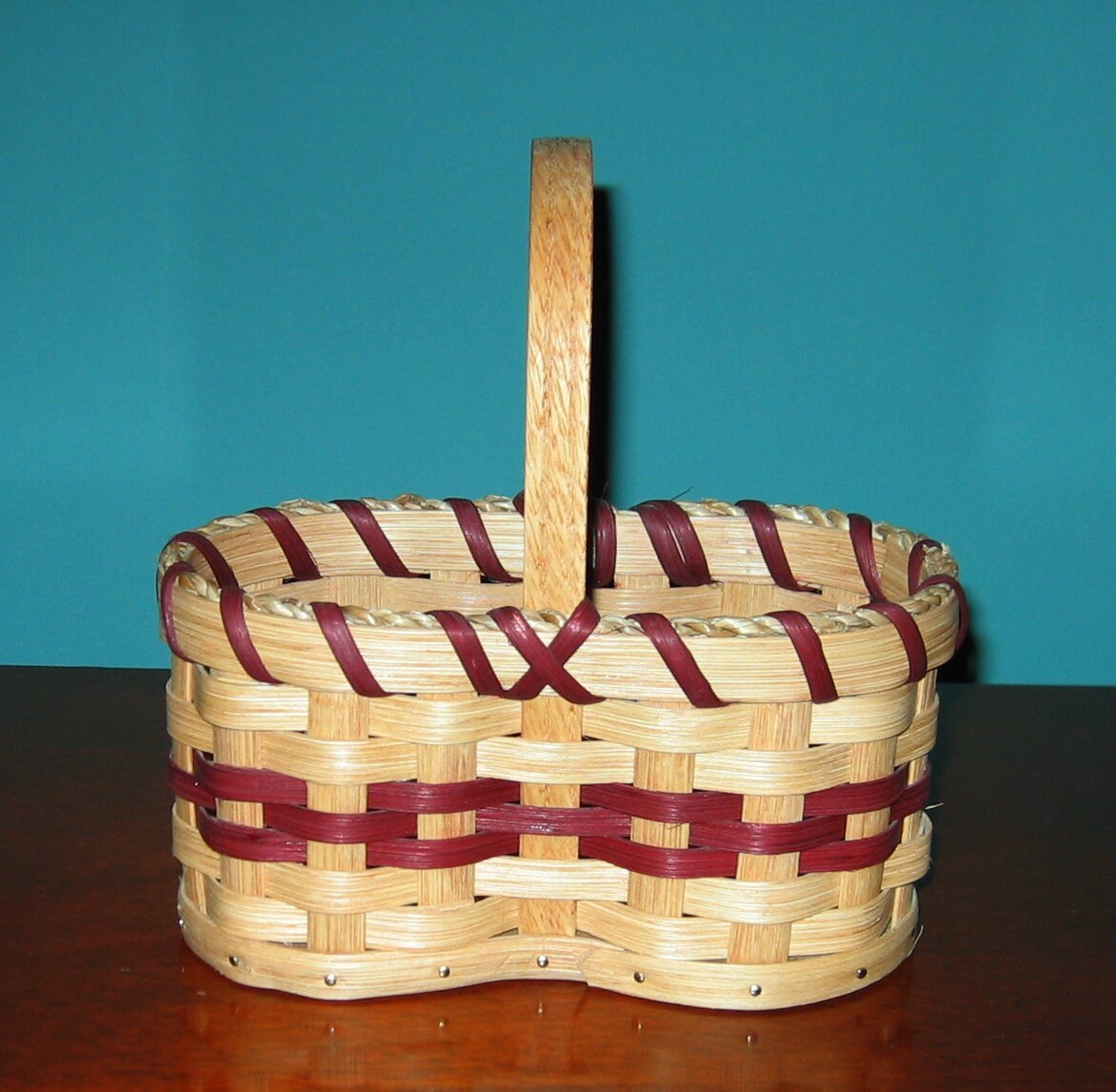 Signierter Amish Kleiner Marktkorb Mit Griff 7 "Von Mrs. Lizzie Hershberger, Ohio - American Korbmaker Signierter Amish Kleiner Marktkorb Mit Griff 7 "Von Mrs. Lizzie Hershberger, Ohio - American Korbmaker von shoretrader