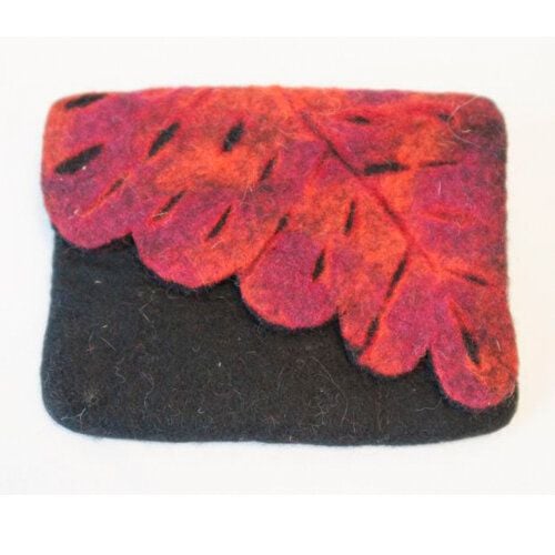 short'n'pietz handgefilztes Portemonnaie  mit Reißverschluss und Klappe von short'n'pietz