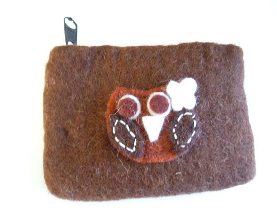 short'n'pietz handgefilztes Portemonnaie  mit Reißverschluss von short'n'pietz