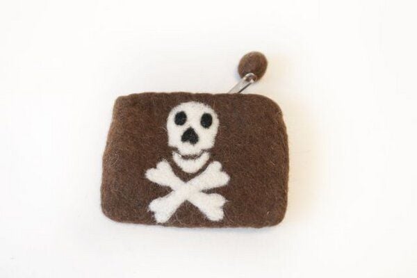 short'n'pietz handgefilztes Portemonnaie  mit Reißverschluss von short'n'pietz