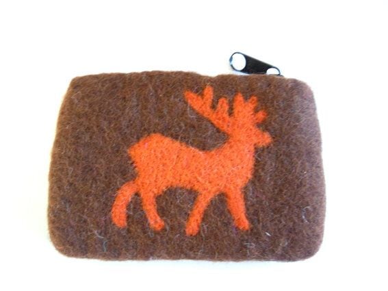 short'n'pietz handgefilztes Portemonnaie  mit Reißverschluss von short'n'pietz