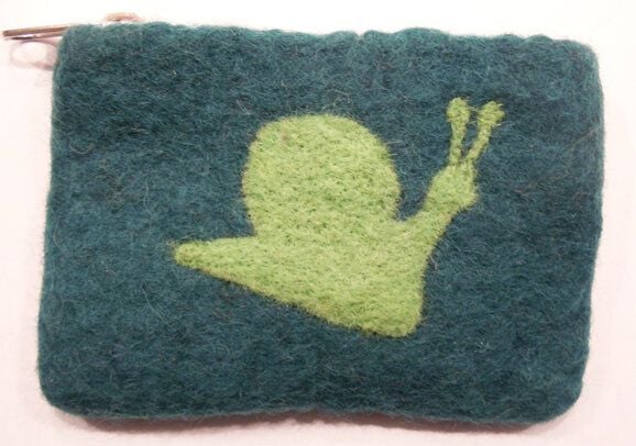 short'n'pietz handgefilztes Portemonnaie  mit Reißverschluss von short'n'pietz