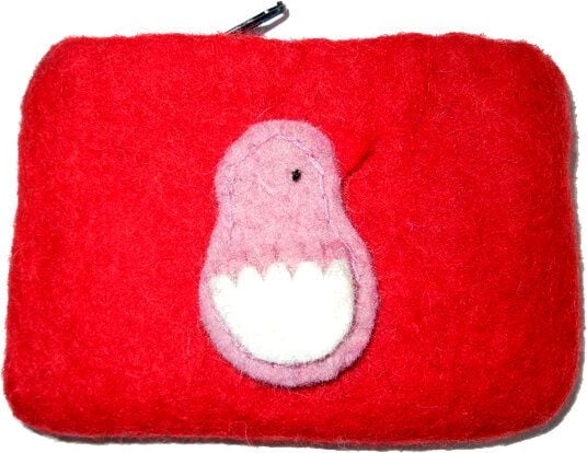 short'n'pietz handgefilztes Portemonnaie  mit Reißverschluss von short'n'pietz