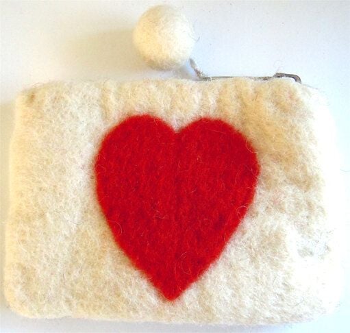 short'n'pietz handgefilztes Portemonnaie  mit Reißverschluss von short'n'pietz