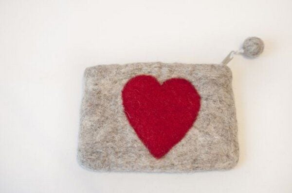 short'n'pietz handgefilztes Portemonnaie  mit Reißverschluß von short'n'pietz