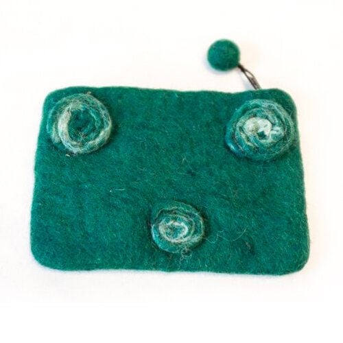 short'n'pietz handgefilztes Portemonnaie mit Reißverschluß von short'n'pietz