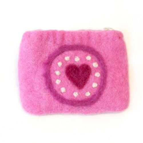 short'n'pietz handgefilztes Portemonnaie mit Reißverschluß von short'n'pietz