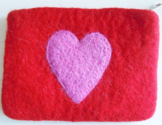 short'n'pietz handgefilztes Portemonnaie  mit Reißverschluß von short'n'pietz