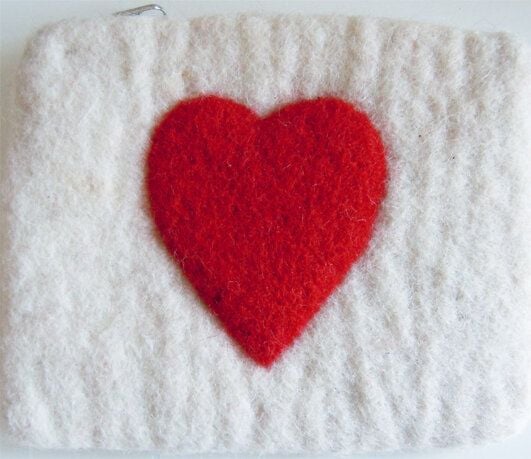 short'n'pietz handgefilztes Portemonnaie  mit Reißverschluß von short'n'pietz