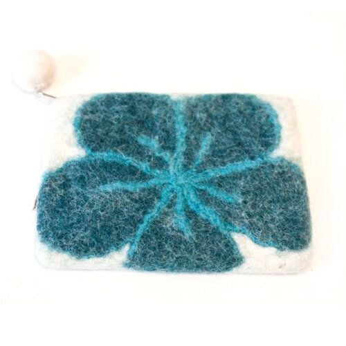 short'n'pietz handgefilztes Portemonnaie  mit Reißverschluss von short'n'pietz