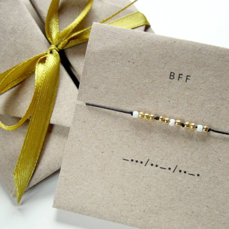 Bff Morse-Code Armband | Personalisiertes Geburtstagsgeschenk Für Bff Freundschaftsschmuck Geschenk Beste Freundin Freundschaft Und Liebe von shoutMeHandMade