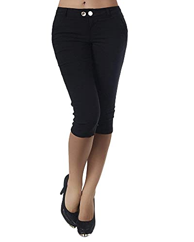 shownicer Damen Capri 3/4 Hose Kurze Caprihose Sommer Bermuda Stretch Stoffhose Sommerhose Knielang Leggings Freizeithose Relaxhose Sportleggings Yogahose X Schwarz M shownicer Damen Capri 3/4 Hose Kurze Caprihose Sommer Bermuda Stretch Stoffhose Sommerhose Knielang Leggings Freizeithose Relaxhose Sportleggings Yogahose X Schwarz M von shownicer