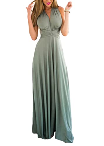 shownicer Damen Elgant Lange Abendkleider Multiway Brautjungfernkleid Wickelkleid V-Ausschnitt Cocktailkleid Bodenlang Partykleid Rückenfrei Neckholder A Linie Maxikleid Ballkleid 15 Grün M shownicer Damen Elgant Lange Abendkleider Multiway Brautjungfernkleid Wickelkleid V-Ausschnitt Cocktailkleid Bodenlang Partykleid Rückenfrei Neckholder A Linie Maxikleid Ballkleid 15 Grün M von shownicer