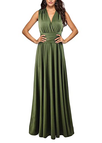 shownicer Damen Elgant Lange Abendkleider Multiway Brautjungfernkleid Wickelkleid V-Ausschnitt Cocktailkleid Bodenlang Partykleid Rückenfrei Neckholder A Linie Maxikleid Ballkleid 26 Grün L shownicer Damen Elgant Lange Abendkleider Multiway Brautjungfernkleid Wickelkleid V-Ausschnitt Cocktailkleid Bodenlang Partykleid Rückenfrei Neckholder A Linie Maxikleid Ballkleid 26 Grün L von shownicer