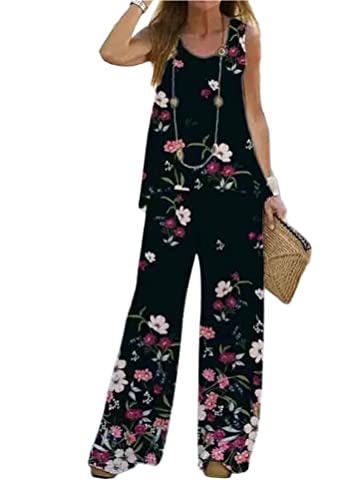 shownicer Damen Leinen Zweiteiler Sommer Leinen Änzuge Hose und Langarmshirts Frauen 2 Teiler Anzug Casual Hosenanzug Lockere Leinenhose C Schwarz 3XL C Schwarz 3XL von shownicer