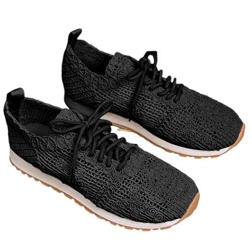 shownicer Damen Mesh Sneaker Leicht Flach Laufschuhe Sportschuhe Turnschuhe Freizeitschuhe A Schwarz 38 von shownicer