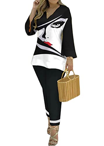 shownicer Damen Trainingsanzug 2 Teiler Tie Dye Hausanzug Kuschelig Jogginganzug Sportliche Hose Mit Kordelzug Und Taschen A Schwarz02 S von shownicer