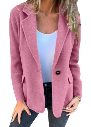 shownicer Damen Warme Lang Mantel Trenchcoat Winterjacke mit Taschen Wollmantel Hemdjacke Coat Freizeit Damenjacke C Rosa XL shownicer Damen Warme Lang Mantel Trenchcoat Winterjacke mit Taschen Wollmantel Hemdjacke Coat Freizeit Damenjacke C Rosa XL von shownicer