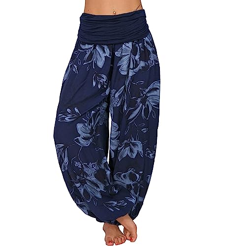 shownicer Haremshosen Damen Kurz Pumphose Hippie Pluderhose Lässige Stoffhose Weite Aladinhose Atmungsaktive Freizeithose Yogahose Strandhose mit Taschen Baggy Hose Leichte Sommerhose C Dunkelblau L shownicer Haremshosen Damen Kurz Pumphose Hippie Pluderhose Lässige Stoffhose Weite Aladinhose Atmungsaktive Freizeithose Yogahose Strandhose mit Taschen Baggy Hose Leichte Sommerhose C Dunkelblau L von shownicer