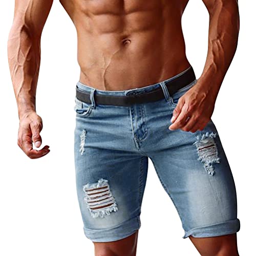 shownicer Herren Jeans Shorts Sommer Casual Relaxed Fit Denim Kurze Hosen Baggy Hip Hop Cargo Shorts Straight Leg Streetwear Bermuda für Männer E Blau S shownicer Herren Jeans Shorts Sommer Casual Relaxed Fit Denim Kurze Hosen Baggy Hip Hop Cargo Shorts Straight Leg Streetwear Bermuda für Männer E Blau S von shownicer