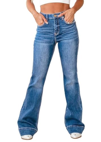 shownicer Schlaghose Damen Stretch High Waist Bootcut Denim Jeanshose Retro Boyfriend Flared Jeans Streetwear A Blau M shownicer Schlaghose Damen Stretch High Waist Bootcut Denim Jeanshose Retro Boyfriend Flared Jeans Streetwear A Blau M von shownicer