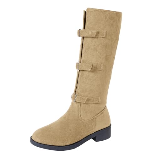 shownicer Stiefel Damen Casual Einfarbige Langschaft Boots Damenstiefel Bequeme Herbst Winter Winterstiefel A Khaki 37 shownicer Stiefel Damen Casual Einfarbige Langschaft Boots Damenstiefel Bequeme Herbst Winter Winterstiefel A Khaki 37 von shownicer