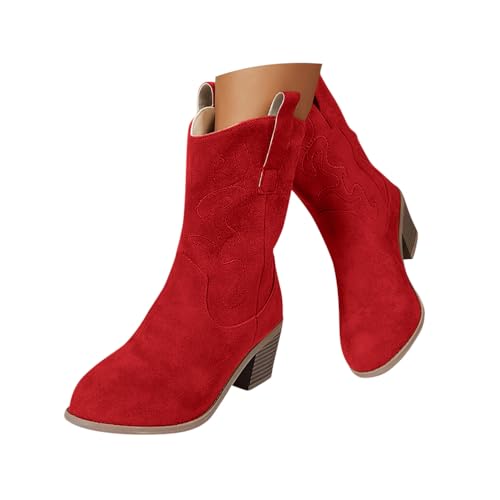 shownicer Stiefel Damen Herbst Winter Blockabsatz Kurzstiefel Winterstiefel Warm Casual Damenstiefel A Rot 41 shownicer Stiefel Damen Herbst Winter Blockabsatz Kurzstiefel Winterstiefel Warm Casual Damenstiefel A Rot 41 von shownicer