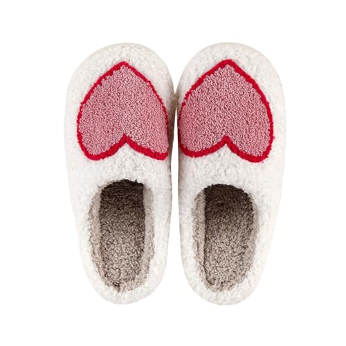 shownicer Weihnachts Hausschuhe Damen Herren Plüsch Pantoffeln Winter Warm Slipper Bequem Weich Leicht B Weiß04 39/40 EU von shownicer