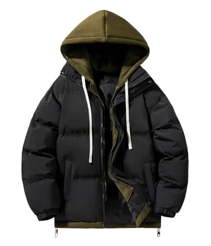 shownicer Winterjacke Herren Leichte Daunenjacke Steppjacke mit Kapuze Casual Puffer Jacket Basic Warm Jacke Übergangsjacke Herbst Winter Jacke Winter Kleidung A Schwarz XS shownicer Winterjacke Herren Leichte Daunenjacke Steppjacke mit Kapuze Casual Puffer Jacket Basic Warm Jacke Übergangsjacke Herbst Winter Jacke Winter Kleidung A Schwarz XS von shownicer