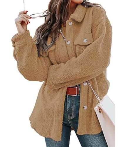 shownicer Winterjacken Damen Mantel Damen Trenchcoat Damen Lang Damenjacke Übergangsjacke Denim Jacket Wintermantel A Gelb S von shownicer