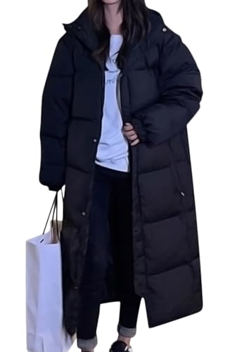 shownicer Wintermantel Damen Winter Jacken Lang Warm Daunenmantel mit Kapuze Elegant Winterjacke Steppmantel mit Fellkapuze Langer Outdoor Mantel Steppjacke C Schwarz L shownicer Wintermantel Damen Winter Jacken Lang Warm Daunenmantel mit Kapuze Elegant Winterjacke Steppmantel mit Fellkapuze Langer Outdoor Mantel Steppjacke C Schwarz L von shownicer