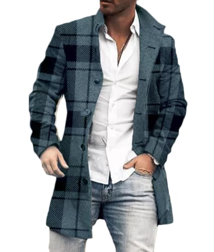 shownicer Wintermantel Herren Langarm Stehkragen Trenchcoat Schlank Business Freizeit Winddichte Mantel mit Knopf Winter Warm Cardigan Lang Outwear Jacke A Schwarz L shownicer Wintermantel Herren Langarm Stehkragen Trenchcoat Schlank Business Freizeit Winddichte Mantel mit Knopf Winter Warm Cardigan Lang Outwear Jacke A Schwarz L von shownicer