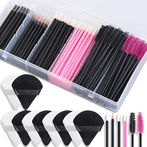Einweg-Make-up-Zubehör mit Make-up-Applikatoren, dreieckige Make-up-Puffs, Mascara-Stäbe, Einweg-Lippen-Applikatoren, Liner-Pinsel, Make-up-Werkzeuge für Make-up-Künstlerbedarf Einweg-Make-up-Zubehör mit Make-up-Applikatoren, dreieckige Make-up-Puffs, Mascara-Stäbe, Einweg-Lippen-Applikatoren, Liner-Pinsel, Make-up-Werkzeuge für Make-up-Künstlerbedarf von shynek