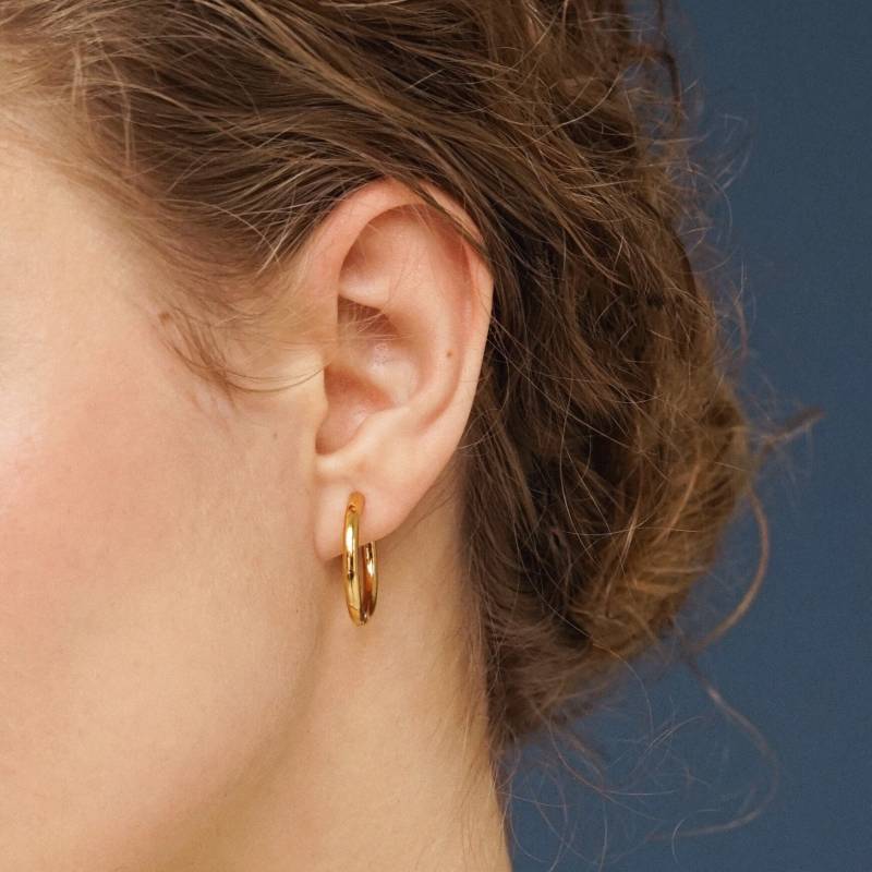 Große Goldene Creolen, Große Vergoldete Ohrringe, Kongo, Creolen Für Sie, 925 Sterling Silber Schläfer Mit Vergoldung Große Goldene Creolen, Große Vergoldete Ohrringe, Kongo, Creolen Für Sie, 925 Sterling Silber Schläfer Mit Vergoldung von siayvojewelry