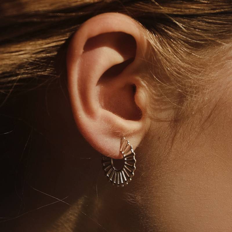 Runde Silber Ohrringe Mit Stäbchen, Netz Ohrringe, Kreis Gitter Runde Silber Ohrringe Mit Stäbchen, Netz Ohrringe, Kreis Gitter von siayvojewelry