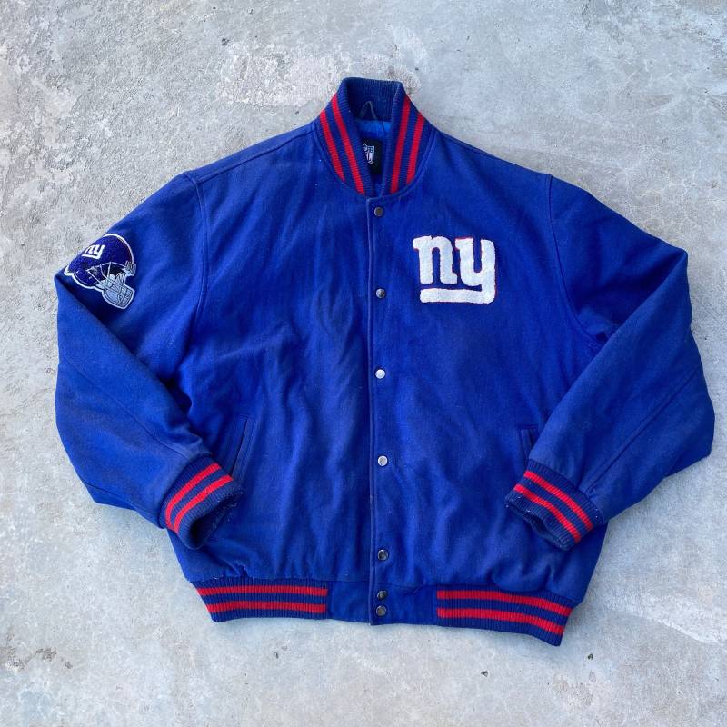Vintage 90Er New York Giants Varsity Jacke/Nfl Football Nyg Winterjacke Bomberjacke 1990S Blau Rot Weiß Nfc East Vintage 90Er New York Giants Varsity Jacke/Nfl Football Nyg Winterjacke Bomberjacke 1990S Blau Rot Weiß Nfc East von sickjacketvintage