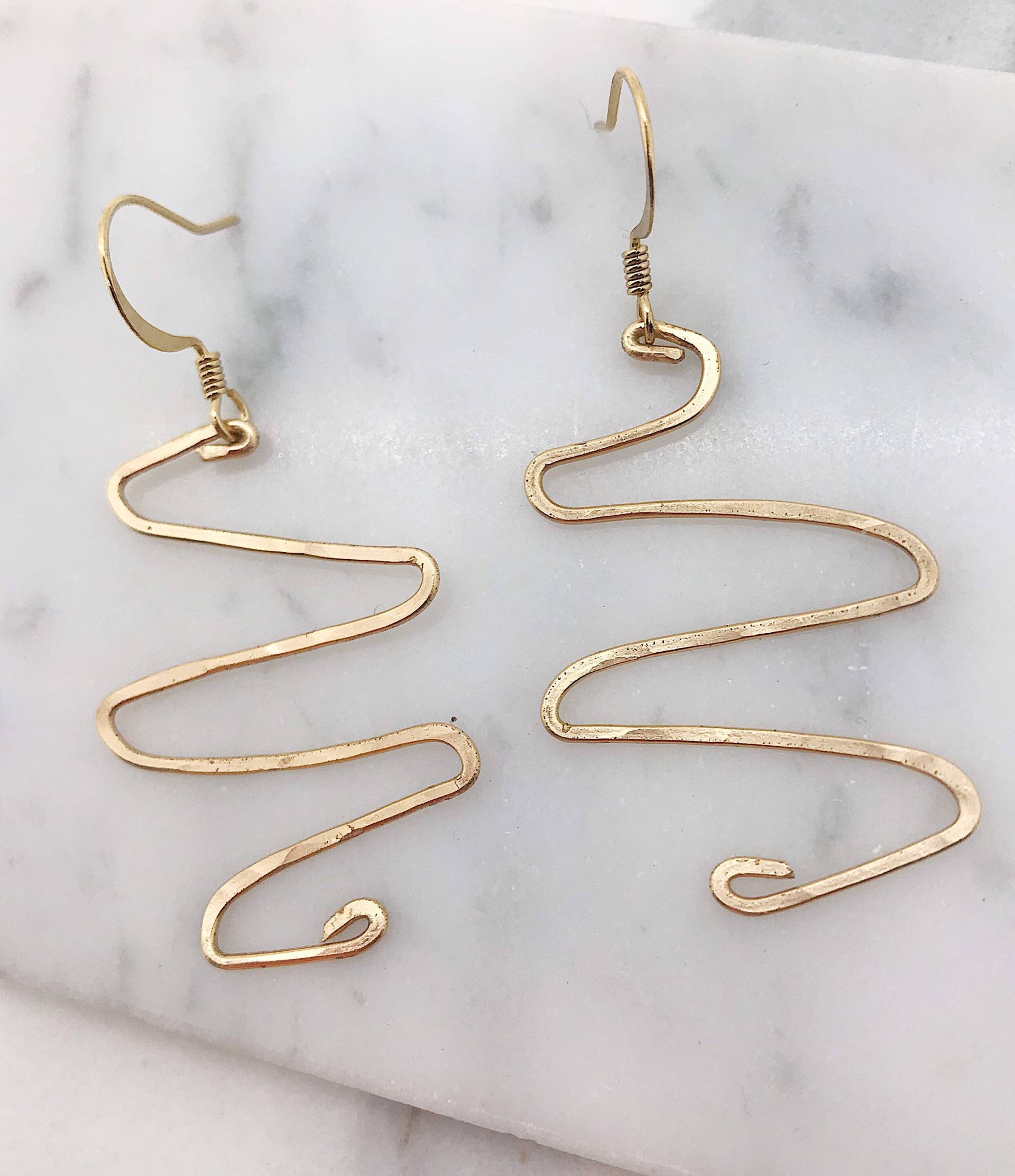 High Volume Earring, Gold Squiggle Ohrringe High Volume Earring, Gold Squiggle Ohrringe von sidneycherie