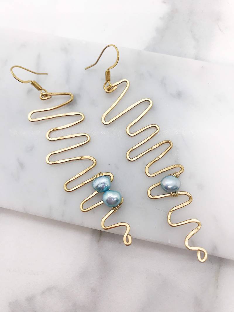 Squiggle Wave Earring Squiggle Wave Earring von sidneycherie