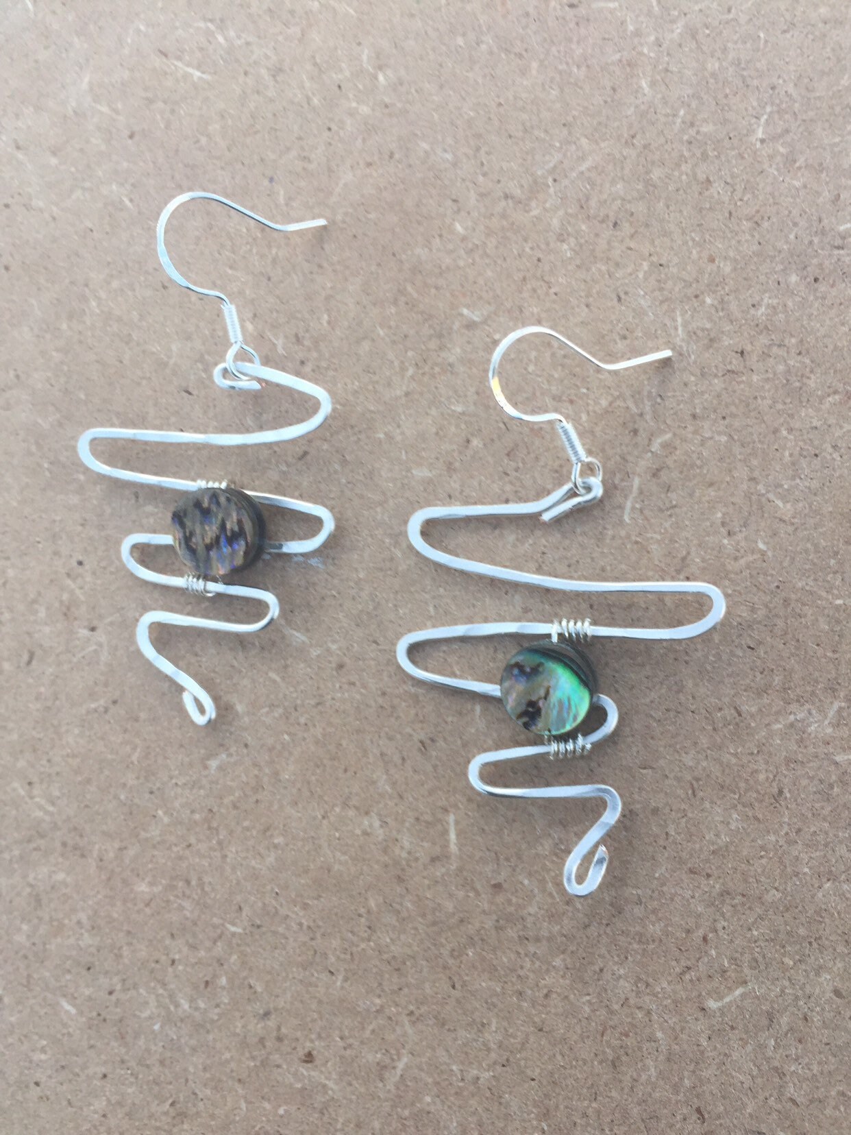 Squiggle Wave Ohrringe, Sterling Silber, Avantgarde, Einzigartig Squiggle Wave Ohrringe, Sterling Silber, Avantgarde, Einzigartig von sidneycherie