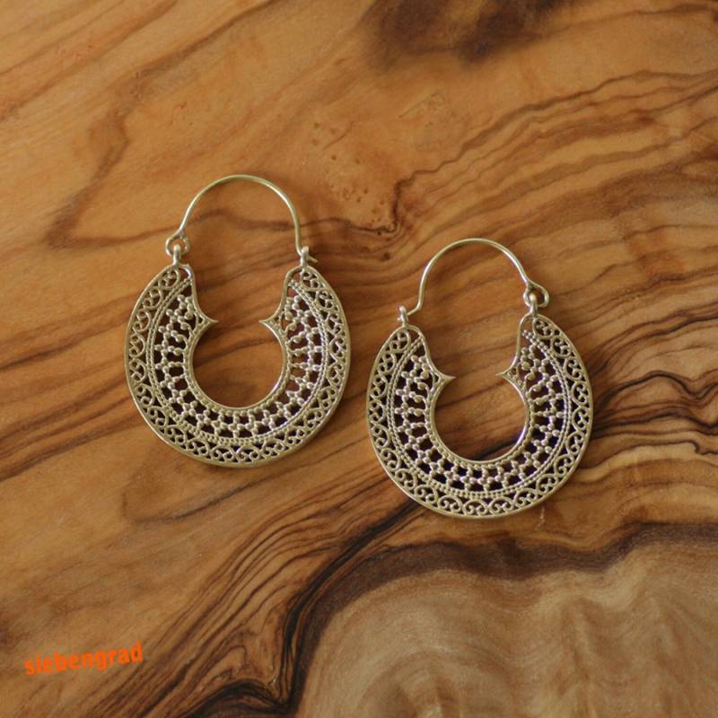 Messing - Ohrringe Creolen Mecr3 von siebengrad