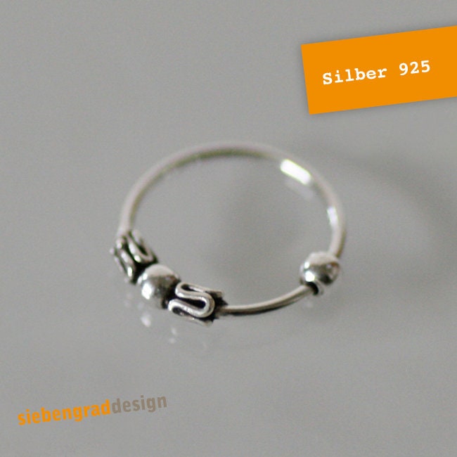 Nasenring - R10 10 Mm Silber 925 von siebengrad