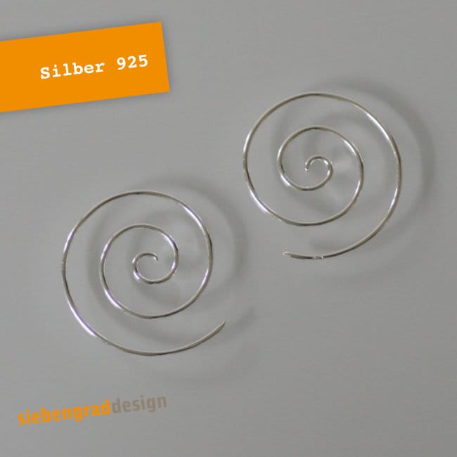 Silber-Creolen - Spirale Schlicht Silber 925 Silber-Creolen - Spirale Schlicht Silber 925 von siebengrad