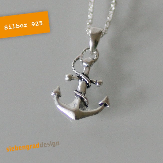 Silber-Kette "Kleiner Anker" Silber 925 - Ankerkette von siebengrad