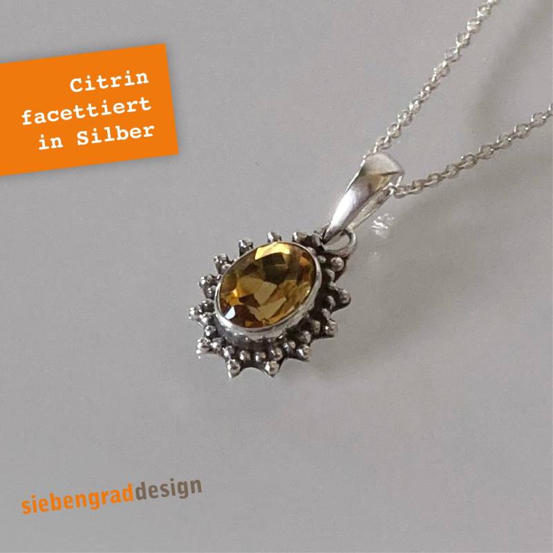 Silberkette - Citrin Facettiert Stern Filigran Silber 925 Collier Taoh Silberkette - Citrin Facettiert Stern Filigran Silber 925 Collier Taoh von siebengrad