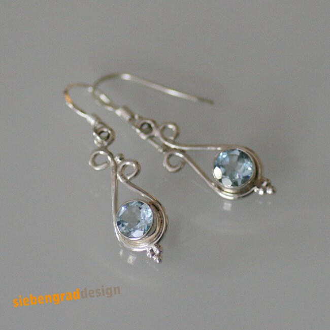 Silber Ohrringe Topas - Facettiert Orientalisch Verziert 925 Aj Silber Ohrringe Topas - Facettiert Orientalisch Verziert 925 Aj von siebengrad