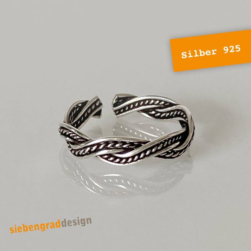 Zehenring 925Er Silber - 4 Mm "Gedreht 3" von siebengrad