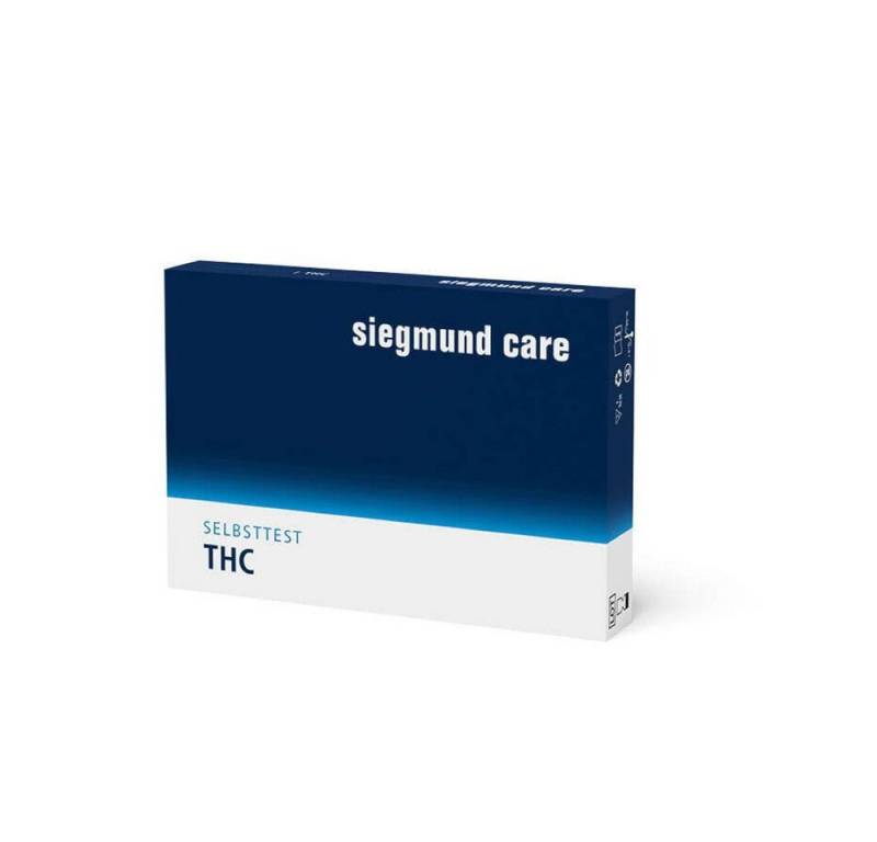 siegmund care Drogen-Schnelltest THC Selbsttest, 1-tlg., Genauigkeit 94 %, Dauer des Tests: 5 Minuten von siegmund care