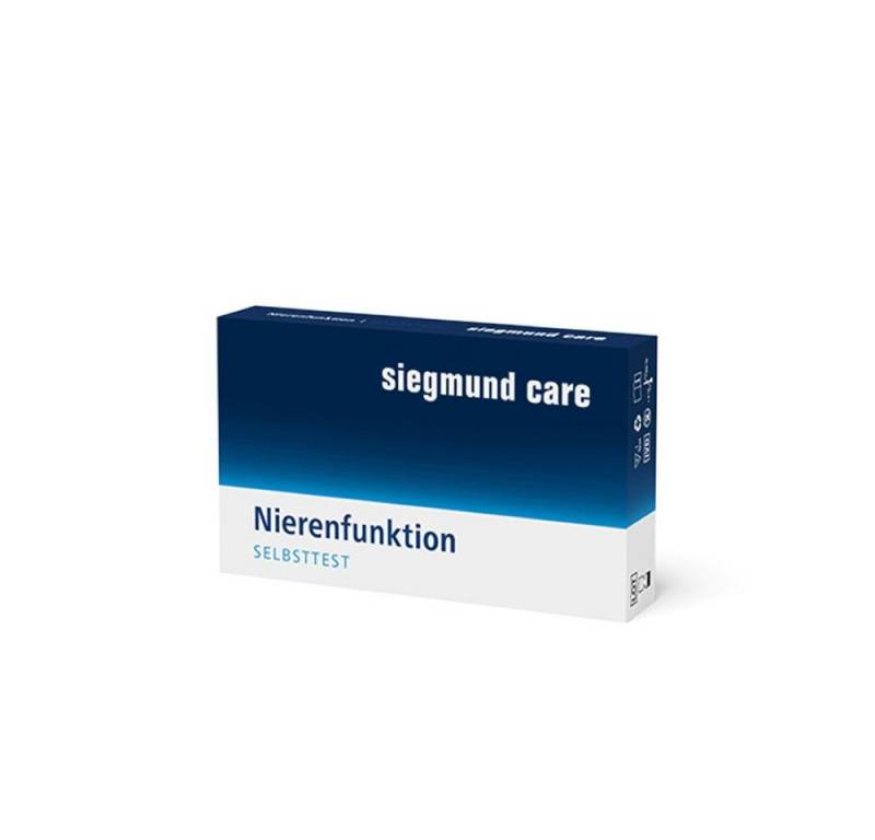 siegmund care Harnsäure-Teststreifen Nierenfunktion Selbsttest, Genauigkeit 88,89 % 1-St., Dauer des Tests: 5-10 Minuten von siegmund care