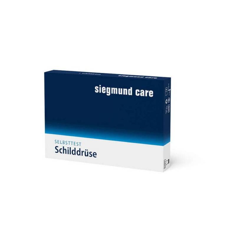 siegmund care Influenza-Schnelltest Schilddrüse Selbsttest, 1-tlg., Genauigkeit 98,1 %, Dauer des Tests: 10 Minuten von siegmund care
