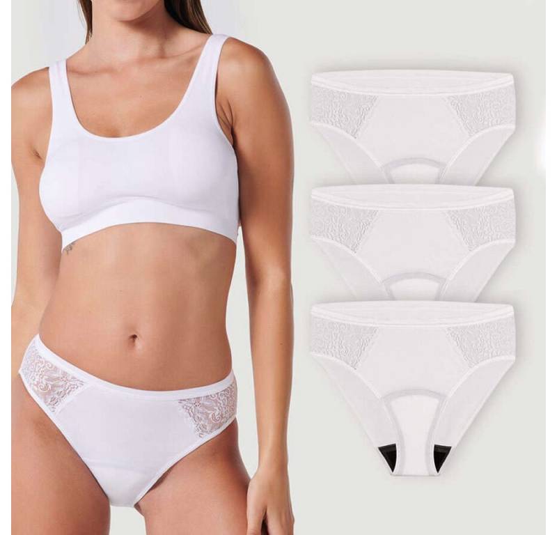 siegmund care Inkontinenz-Pants Damen Slip mit Spitze seitlich, 60 ml in 24 Stunden, S Gr., 3-St. von siegmund care